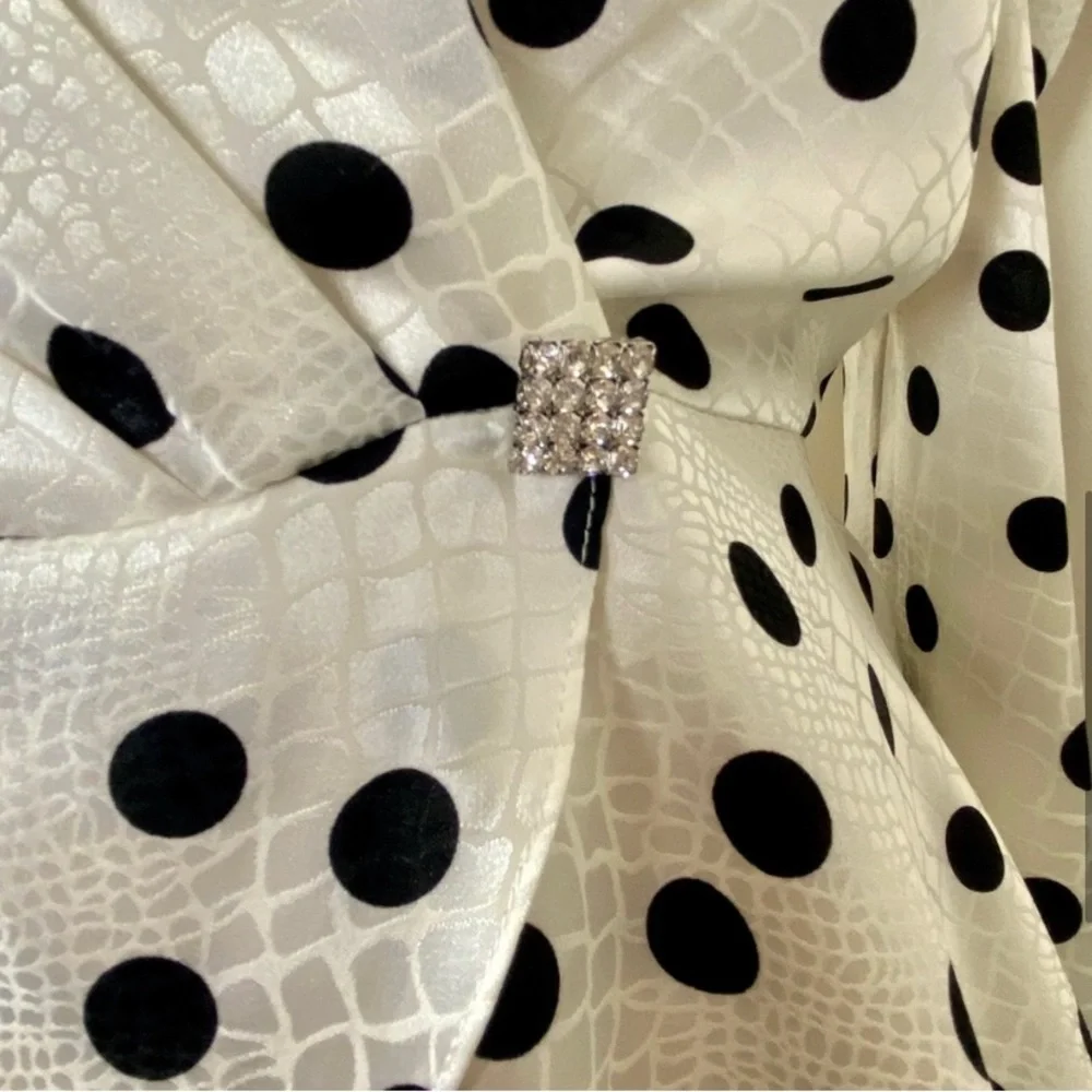 COPY - Polka Dot Satin Blouse